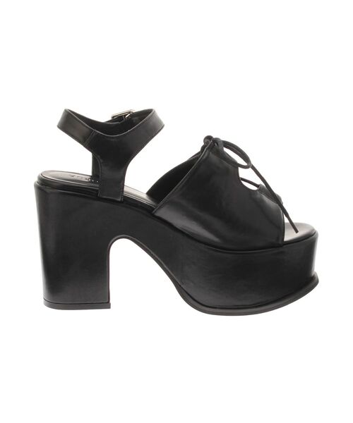 MURUA（ムルーア）の「レースアップデザインサンダル（サンダル・レディース・ブラック/アイボリー・22.5/23.5/24.5）」の22枚目の写真