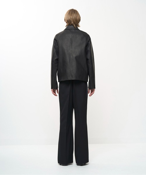 Juha(ユハ)の「SOFT FORM RIDERS JACKET(ライダースジャケット・メンズ・ブラウン/ブラック・4/3)」の5枚目の写真