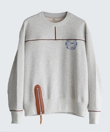 KHOKI（コッキ）の「【KHOKI/コッキ】Leather-Trimmed Sweatshirt（スウェット）」