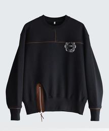 KHOKI（コッキ）の「【KHOKI/コッキ】Leather-Trimmed Sweatshirt（スウェット）」