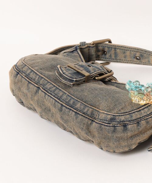 Desigual(デシグアル)の「Washed Denim Mini Shoulder Bag /ウォッシュドデニム ミニショルダーバッグ(ショルダーバッグ・レディース・グリーン・FREE)」の7枚目の写真