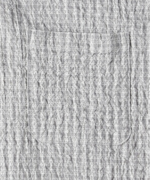 BACK NUMBER（バックナンバー）の「【BACK NUMBER】サッカーチェック長袖シャツ (速乾 / 旅行・出張 / オフィスカジュアル)（シャツ/ブラウス・メンズ・キナリ/ブルー/ブラック・M/L/XL/S）」の15枚目の写真