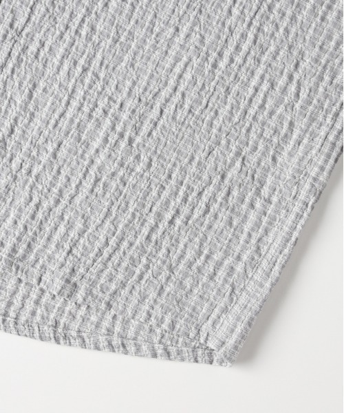 BACK NUMBER（バックナンバー）の「【BACK NUMBER】サッカーチェック長袖シャツ (速乾 / 旅行・出張 / オフィスカジュアル)（シャツ/ブラウス・メンズ・キナリ/ブルー/ブラック・M/L/XL/S）」の17枚目の写真