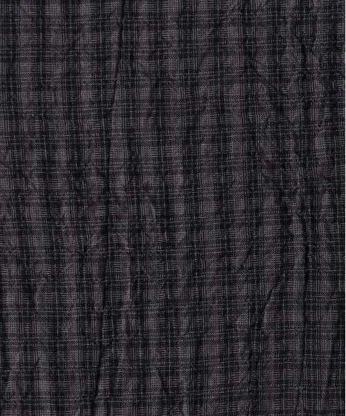 BACK NUMBER（バックナンバー）の「【BACK NUMBER】サッカーチェック長袖シャツ (速乾 / 旅行・出張 / オフィスカジュアル)（シャツ/ブラウス・メンズ・キナリ/ブルー/ブラック・M/L/XL/S）」の4枚目の写真