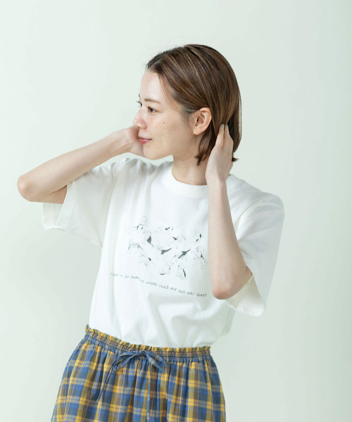 PAR ICI（パーリッシィ）の「【WEB限定】A lot of beagles T-shirt（Tシャツ/カットソー・レディース・サックスブルー/ホワイト/ピンク・FREE）」の9枚目の写真
