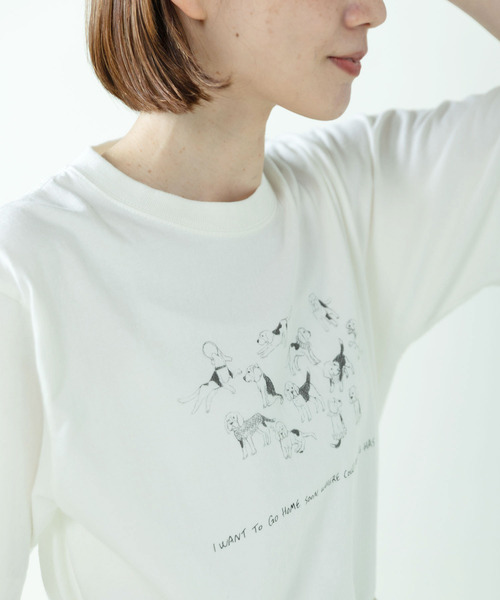 PAR ICI（パーリッシィ）の「【WEB限定】A lot of beagles T-shirt（Tシャツ/カットソー・レディース・サックスブルー/ホワイト/ピンク・FREE）」の13枚目の写真