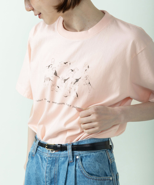 PAR ICI（パーリッシィ）の「【WEB限定】A lot of beagles T-shirt（Tシャツ/カットソー・レディース・サックスブルー/ホワイト/ピンク・FREE）」の17枚目の写真