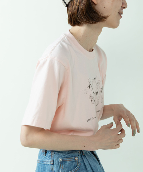 PAR ICI（パーリッシィ）の「【WEB限定】A lot of beagles T-shirt（Tシャツ/カットソー・レディース・サックスブルー/ホワイト/ピンク・FREE）」の19枚目の写真
