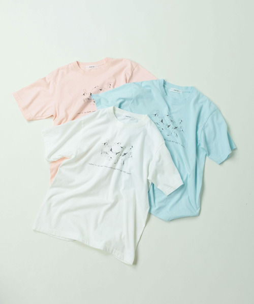 PAR ICI（パーリッシィ）の「【WEB限定】A lot of beagles T-shirt（Tシャツ/カットソー・レディース・サックスブルー/ホワイト/ピンク・FREE）」の7枚目の写真