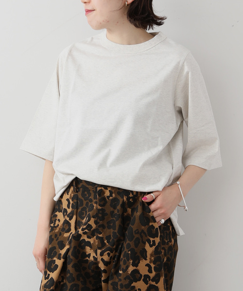 JOURNAL STANDARD LUXE（ジャーナルスタンダード　ラックス）の「クラシックテンジク クルーネックT（Tシャツ/カットソー・レディース・ブラック/サックスブルー/ホワイト/ライトグレー・MEDIUM/SMALL）」の3枚目の写真
