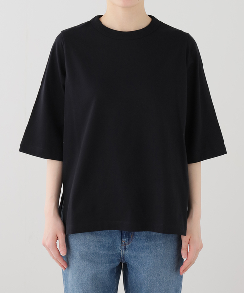 JOURNAL STANDARD LUXE（ジャーナルスタンダード　ラックス）の「クラシックテンジク クルーネックT（Tシャツ/カットソー・レディース・ブラック/サックスブルー/ホワイト/ライトグレー・MEDIUM/SMALL）」の14枚目の写真