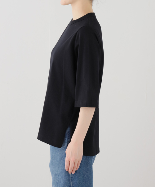 JOURNAL STANDARD LUXE（ジャーナルスタンダード　ラックス）の「クラシックテンジク クルーネックT（Tシャツ/カットソー・レディース・ブラック/サックスブルー/ホワイト/ライトグレー・MEDIUM/SMALL）」の15枚目の写真