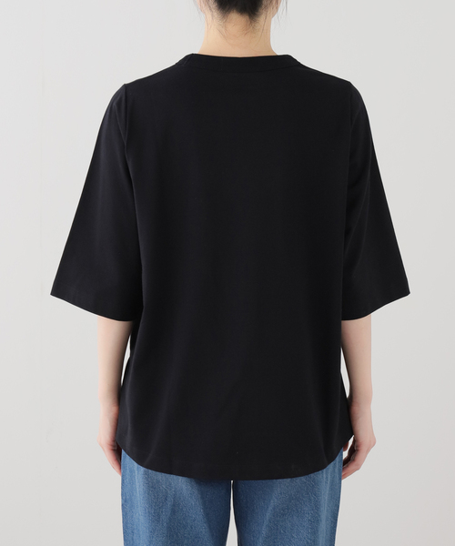 JOURNAL STANDARD LUXE（ジャーナルスタンダード　ラックス）の「クラシックテンジク クルーネックT（Tシャツ/カットソー・レディース・ブラック/サックスブルー/ホワイト/ライトグレー・MEDIUM/SMALL）」の16枚目の写真