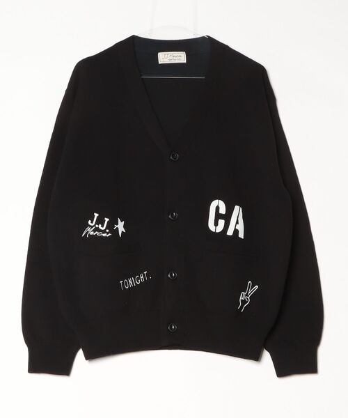styles（スタイルス）の「J.J.MERCER  JME-25W50B（カーディガン/ボレロ・メンズ・ブラック/オフホワイト・ONE SIZE）」の2枚目の写真