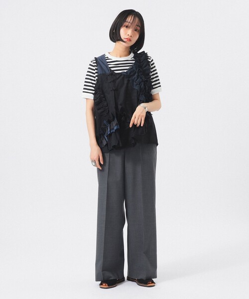 TORI-TO(トリト)の「【別注】TORI-TO / コラージュ ノースリーブ シャツ(シャツ/ブラウス・レディース・ネイビー/ホワイト・ONE SIZE)」の20枚目の写真