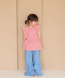 LOWRYS FARM | チェックシャーリングノースリーブ　664979(Tシャツ/カットソー)