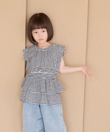 LOWRYS FARM | チェックシャーリングノースリーブ　664979(Tシャツ/カットソー)