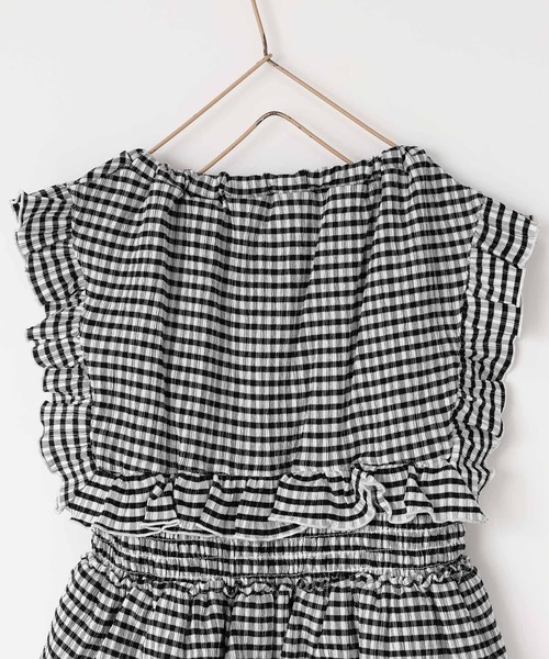 LOWRYS FARM(ローリーズファーム)の「チェックシャーリングノースリーブ 664979(Tシャツ/カットソー・キッズ・ブラック/レッド・140cm/130cm/120cm/110cm/150cm)」の9枚目の写真