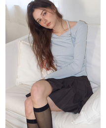 Buckle Strap T-Shirt, Light Blue
