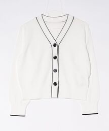 STRAWBERRY-FIELDS | ノアストレッチⅡ_バイカラーVネックカーディガン(カーディガン/ボレロ)