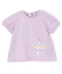 KP（ケーピー）の「天竺×先染チェック 半袖Tシャツ【虫よけ加工】（Tシャツ/カットソー）」