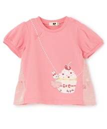 KP | 天竺×先染チェック 半袖Tシャツ【虫よけ加工】(Tシャツ/カットソー)