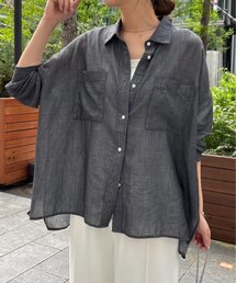 Jena espace merveilleux | 【程よい抜け感】シアーデニムシャツ(シャツ/ブラウス)