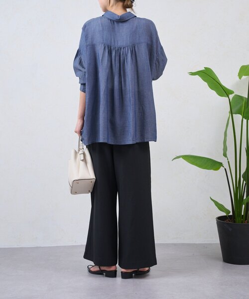 Jena espace merveilleux(ジェナ エスパスメルヴェイユ)の「【程よい抜け感】シアーデニムシャツ(シャツ/ブラウス・レディース・ブルー/ブラック/ブルー系その他・FREE)」の21枚目の写真