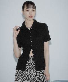 セール】SHIRRING HALF SLEEVE BLOUSE（シャツ/ブラウス）｜CLANE