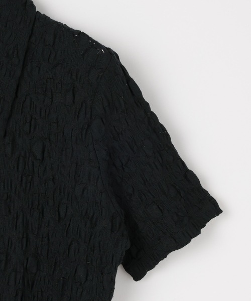 PAGEBOY(ページボーイ)の「フクレジャガードエリツキトップス(シャツ/ブラウス・レディース・ブラック/ブルー/オフホワイト・FREE)」の13枚目の写真