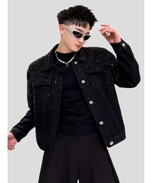 Bling Leads（ブリングリーズ）の「【Bls】 【ZM】【Bling Leads】ラインストーンJKT（デニムジャケット）」