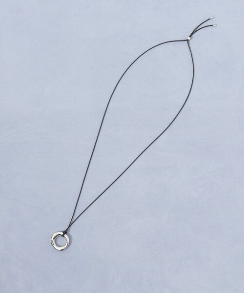 NOLLEY’S（ノーリーズ）の「【grace grace/グラスグラス】ニュアンスリングコードネックレス（ネックレス・レディース・シルバー/ゴールド・FREE）」の3枚目の写真
