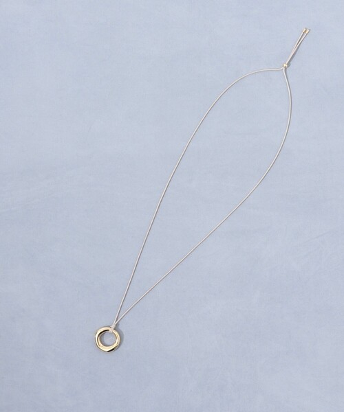 NOLLEY’S（ノーリーズ）の「【grace grace/グラスグラス】ニュアンスリングコードネックレス（ネックレス・レディース・シルバー/ゴールド・FREE）」の4枚目の写真