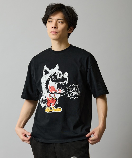 En serio TOKYO(エンソリオトーキョー)の「【SIDEWAYSTANCE】クレヨンウルフ半袖Tシャツ 70712(Tシャツ/カットソー・メンズ・ホワイト/ブラック/アッシュ・MEDIUM/X-LARGE/SMALL/LARGE)」の10枚目の写真
