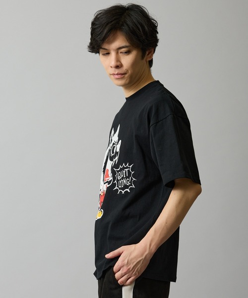En serio TOKYO(エンソリオトーキョー)の「【SIDEWAYSTANCE】クレヨンウルフ半袖Tシャツ 70712(Tシャツ/カットソー・メンズ・ホワイト/ブラック/アッシュ・MEDIUM/X-LARGE/SMALL/LARGE)」の12枚目の写真
