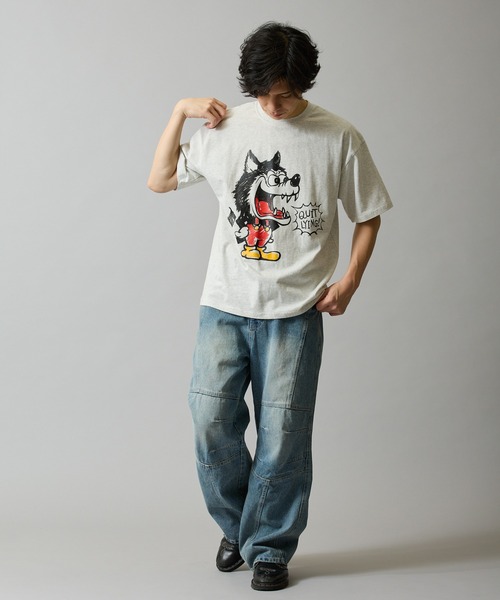 En serio TOKYO(エンソリオトーキョー)の「【SIDEWAYSTANCE】クレヨンウルフ半袖Tシャツ 70712(Tシャツ/カットソー・メンズ・ホワイト/ブラック/アッシュ・MEDIUM/X-LARGE/SMALL/LARGE)」の17枚目の写真
