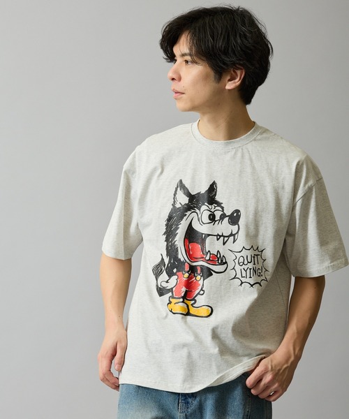 En serio TOKYO(エンソリオトーキョー)の「【SIDEWAYSTANCE】クレヨンウルフ半袖Tシャツ 70712(Tシャツ/カットソー・メンズ・ホワイト/ブラック/アッシュ・MEDIUM/X-LARGE/SMALL/LARGE)」の18枚目の写真
