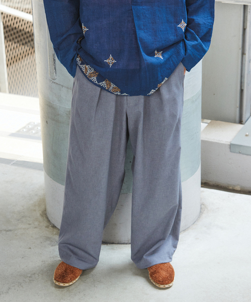 JOURNAL STANDARD(ジャーナルスタンダード)の「ウーリーノ オーバー パンツ(スラックス・メンズ・グレー/カーキ/ブラック/ブラウン・LARGE/MEDIUM/SMALL)」の22枚目の写真