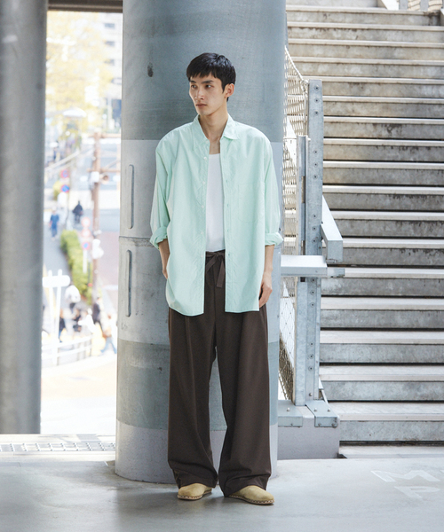 JOURNAL STANDARD（ジャーナルスタンダード）の「ウーリーノ オーバー パンツ（スラックス・メンズ・グレー/カーキ/ブラック/ブラウン・LARGE/MEDIUM/SMALL）」の20枚目の写真