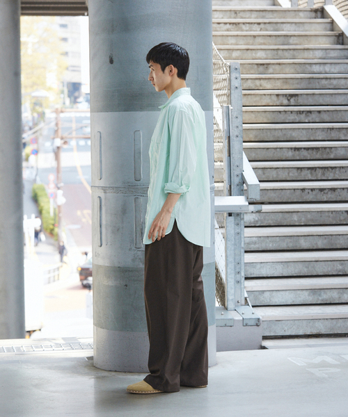 JOURNAL STANDARD（ジャーナルスタンダード）の「ウーリーノ オーバー パンツ（スラックス・メンズ・グレー/カーキ/ブラック/ブラウン・LARGE/MEDIUM/SMALL）」の19枚目の写真