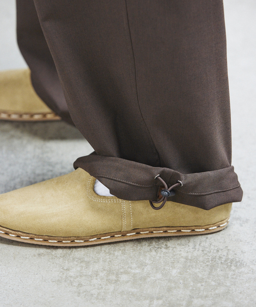 JOURNAL STANDARD（ジャーナルスタンダード）の「ウーリーノ オーバー パンツ（スラックス・メンズ・グレー/カーキ/ブラック/ブラウン・LARGE/MEDIUM/SMALL）」の11枚目の写真
