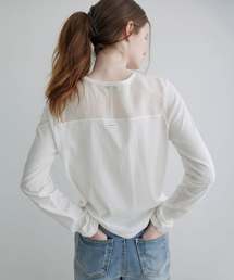 KNOWNBETTER（ノウンベター）の「Layered longsleeve T-shirt [KNSS06TS25]_Ivory（Tシャツ/カットソー）」