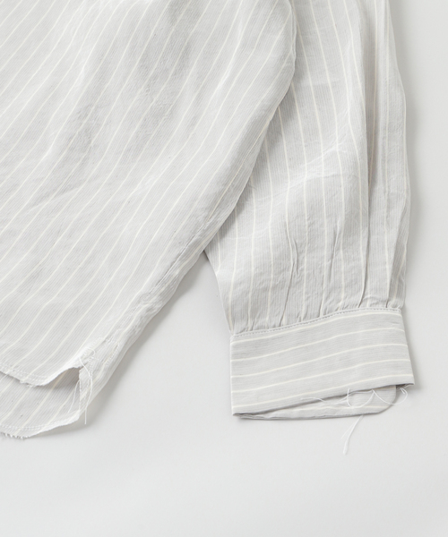 CAMIEL FORTGENS(カミエル フォートへンス)の「CAMIEL FORTGENS / カミエル・フォートヘンス BIG SHIRT VELCRO(シャツ/ブラウス・メンズ・チャコールグレー・MEDIUM/LARGE)」の4枚目の写真