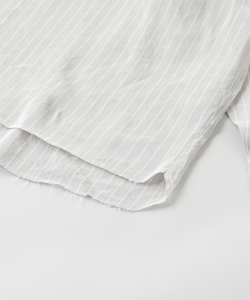 CAMIEL FORTGENS(カミエル フォートへンス)の「CAMIEL FORTGENS / カミエル・フォートヘンス BIG SHIRT VELCRO(シャツ/ブラウス・メンズ・チャコールグレー・MEDIUM/LARGE)」の3枚目の写真