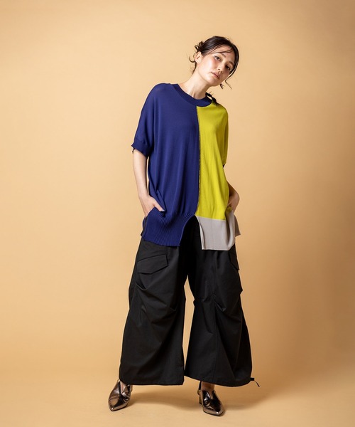 OSMOSIS(オズモーシス)の「切替コクーンパンツ(その他パンツ・レディース・アイボリー/カーキ/ブラック・ONE SIZE)」の12枚目の写真