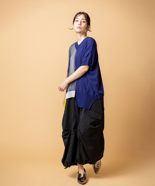 OSMOSIS(オズモーシス)の「切替コクーンパンツ(その他パンツ・レディース・アイボリー/カーキ/ブラック・ONE SIZE)」の13枚目の写真