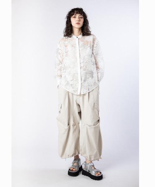 OSMOSIS(オズモーシス)の「切替コクーンパンツ(その他パンツ・レディース・アイボリー/カーキ/ブラック・ONE SIZE)」の22枚目の写真