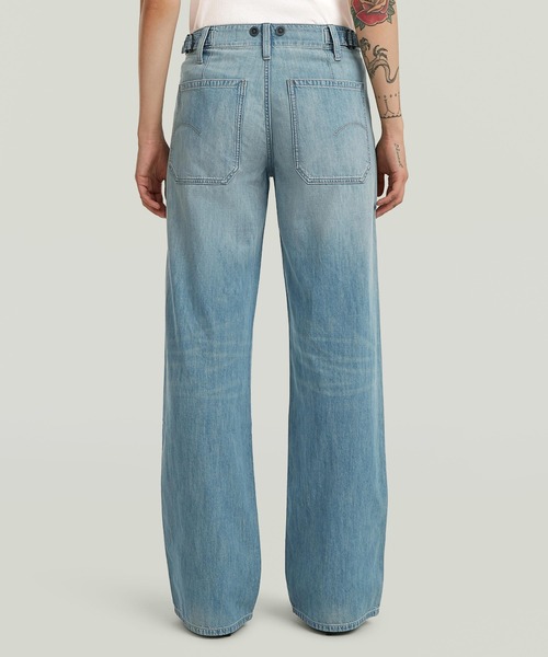 G-STAR（ジースター）の「Fatigue Summer Pants/ミリタリーディテールファティーグジーンズ/L28（デニムパンツ・レディース・ライトブルー・25inch/26inch/27inch/24inch）」の7枚目の写真