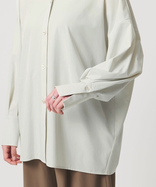 MARW UNITED ARROWS（マルゥ ユナイテッドアローズ）の「＜MARW UNITED ARROWS＞スキッパーシャツ UVカット（シャツ/ブラウス・レディース・ホワイト/ライム/ブラック・FREE）」の22枚目の写真