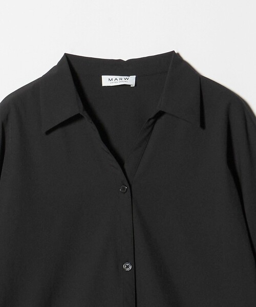 MARW UNITED ARROWS（マルゥ ユナイテッドアローズ）の「＜MARW UNITED ARROWS＞スキッパーシャツ UVカット（シャツ/ブラウス・レディース・ホワイト/ライム/ブラック・FREE）」の7枚目の写真